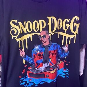 Snoop Dogg Graphic Black Tee - Short Sleeve